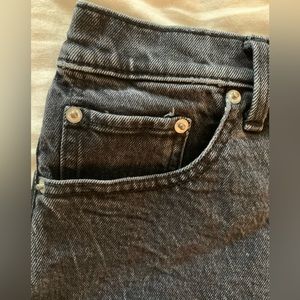 Abercrombie & Finch High-Rise Shorts size 26 Black vintage cutoff shorts